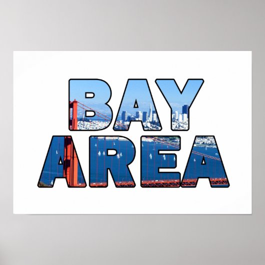 San Francisco Bay Area Poster (Voorkant)