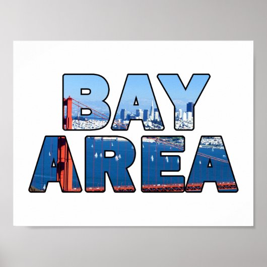 San Francisco Bay Area Poster (Voorkant)