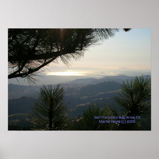 San Francisco Bay Area Print - Selecteer uw Lijst (Voorkant)