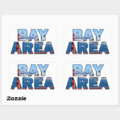 San Francisco Bay Area Rechthoekige Sticker (Vel)