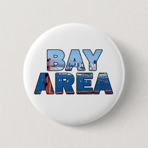 San Francisco Bay Area Ronde Button 5,7 Cm