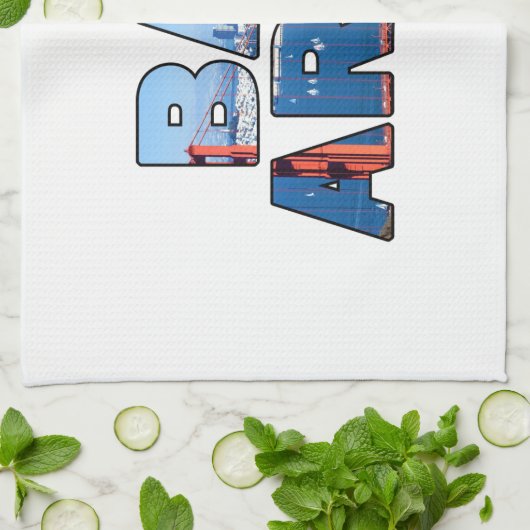 San Francisco Bay Area Theedoek (Gevouwen)