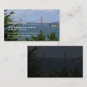 San Francisco Bay bekeken vanuit de Precidio Visitekaartje (Voorkant / Achterkant)