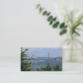 San Francisco Bay bekeken vanuit de Precidio Visitekaartje (Staand voorkant)