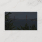 San Francisco Bay bekeken vanuit de Precidio Visitekaartje (Achterkant)