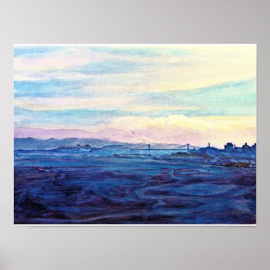 San Francisco Bay, Blue Angels 1984 Poster (Voorkant)