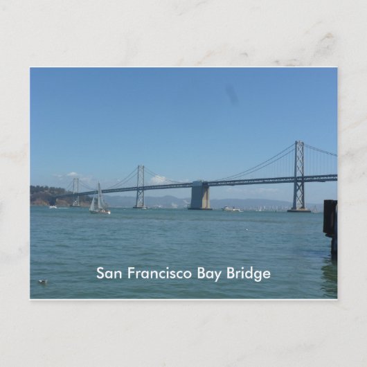 San Francisco Bay Bridge Briefkaart (Voorkant)