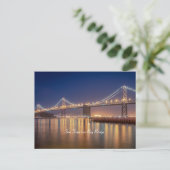 San Francisco Bay Bridge Briefkaart (Staand voorkant)