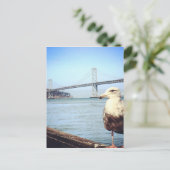 San Francisco Bay Bridge Briefkaart (Staand voorkant)