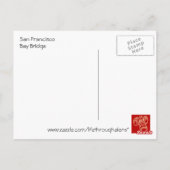 San Francisco Bay Bridge Briefkaart (Achterkant)