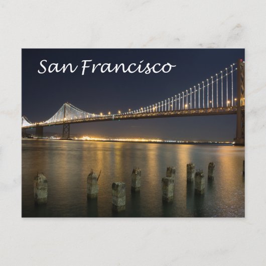 San Francisco Bay Bridge Briefkaart (Voorkant)
