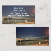 San Francisco Bay Bridge Business Card Visitekaartje (Voorkant / Achterkant)