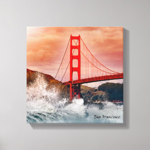 San Francisco Bay Bridge Canvas Afdruk