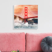 San Francisco Bay Bridge Canvas Afdruk (Insitu (Woonkamer))