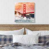 San Francisco Bay Bridge Canvas Afdruk (Insitu (Slaapkamer))