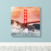 San Francisco Bay Bridge Canvas Afdruk (Insitu (Houten vloer))