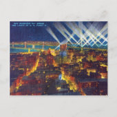 San Francisco Bay Bridge & Lichten van de Amerikaa Briefkaart (Voorkant)