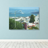 SAN FRANCISCO BAY, CA CANVAS AFDRUK (Insitu (Houten vloer))