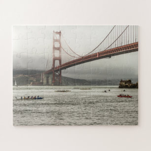 San Francisco Bay California uitlegger kano race Legpuzzel