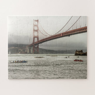 San Francisco Bay California uitlegger kano race Legpuzzel