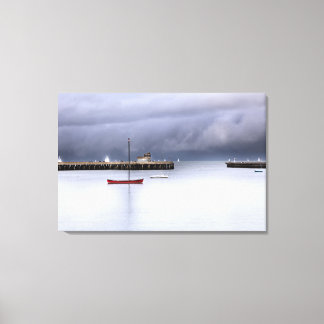 San Francisco Bay en Boat Canvas Afdruk