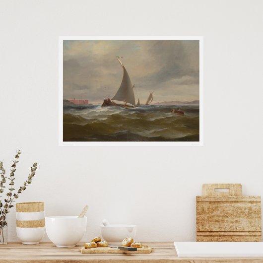 San Francisco Bay Felluca (1314) Poster (Keuken)