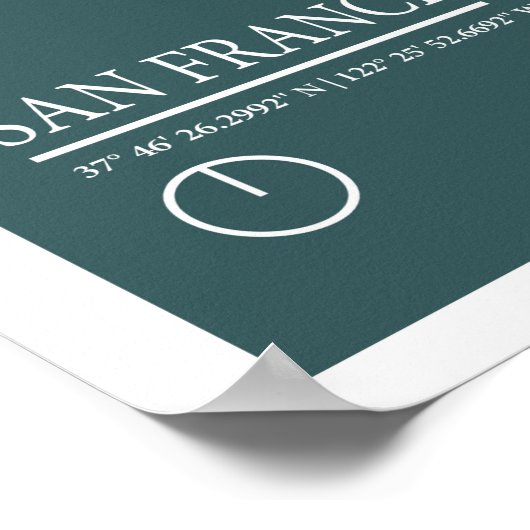 San Francisco Bay Map Poster (Hoek)