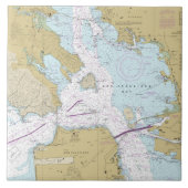 San Francisco Bay Nautical Chart Tegeltje (Voorkant)