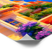 San Francisco Bay Sailboten Floral Art Print (Hoek)