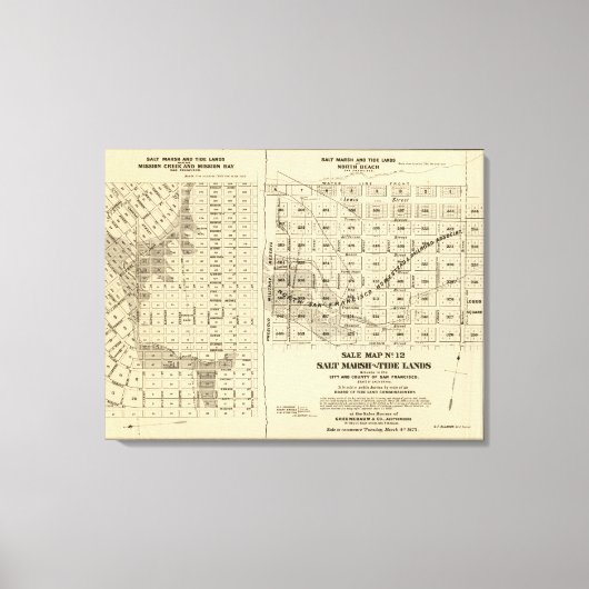 San Francisco Bay Salt Marsh Canvas Afdruk (Voorkant)