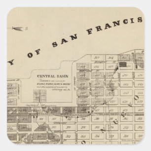 San Francisco Bay Salt Marsh Vierkante Sticker