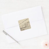 San Francisco Bay Salt Marsh Vierkante Sticker (Envelop)