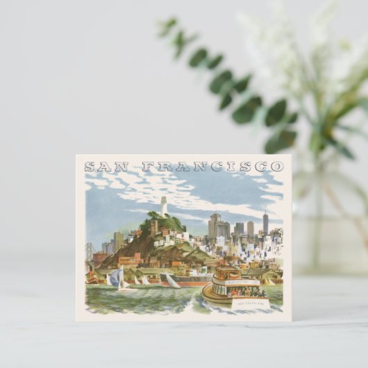  San Francisco Bay Travel Poster Ferryboat (Staand voorkant)