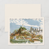  San Francisco Bay Travel Poster Ferryboat (Voorkant / Achterkant)