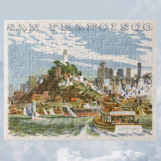  San Francisco Bay Travel Poster Ferryboat Legpuzzel
