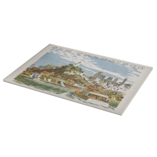  San Francisco Bay Travel Poster Ferryboat Snijplank (Hoek)