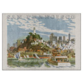  San Francisco Bay Travel Poster Ferryboat Snijplank (Voorkant)