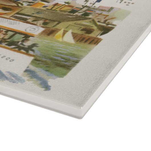  San Francisco Bay Travel Poster Ferryboat Snijplank (Hoek)