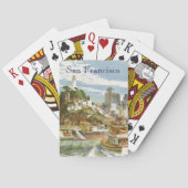  San Francisco Bay Travel Poster Ferryboat Speelkaarten (Achterkant)