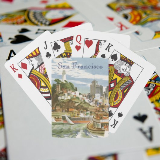  San Francisco Bay Travel Poster Ferryboat Speelkaarten