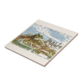  San Francisco Bay Travel Poster Ferryboat Tegeltje (Zijkant)