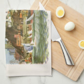  San Francisco Bay Travel Poster Ferryboat Theedoek (Quarter Fold)