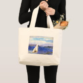 San Francisco Bay Waterverf Grote tas (Voorkant (product))