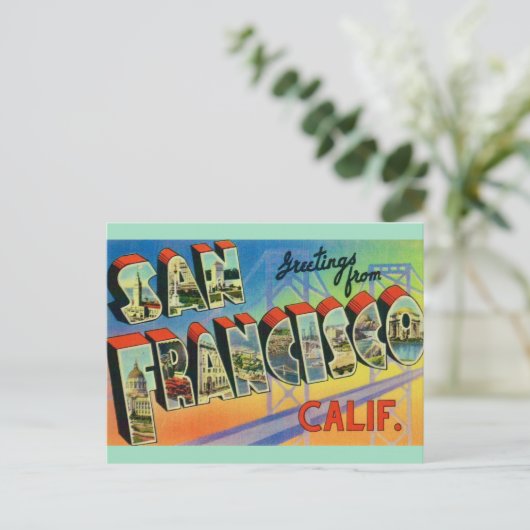 San Francisco begroetingsansichtkaart Briefkaart (Staand voorkant)