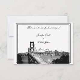 San Francisco Bestemming Bruiloft Bewaar de datum Save The Date