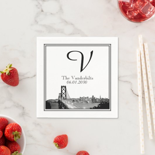 San Francisco Bestemming Bruiloft Servet (Insitu)