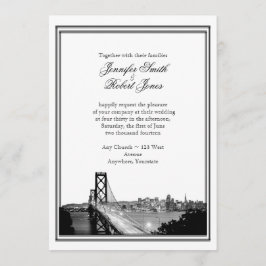 San Francisco bestemming bruiloft uitnodiging