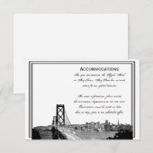 San Francisco Bestemming Huwelijksaccommodaties Informatiekaartje (Voorkant / Achterkant)