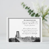 San Francisco Bestemming Huwelijksaccommodaties Informatiekaartje (Staand voorkant)