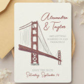 San Francisco Bewaar de datum uitnodiging